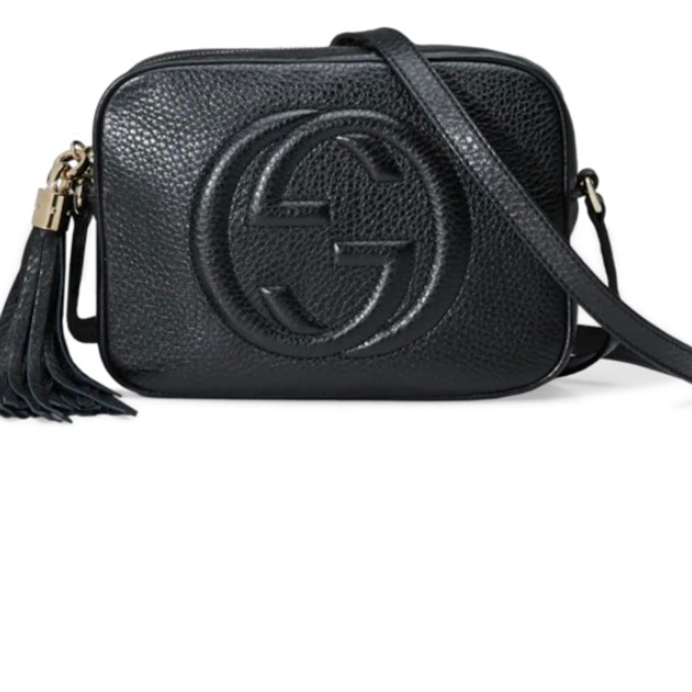 Gucci Black Leather Disco Bag